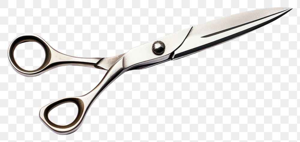PNG  Metal scissors blade white background equipment.