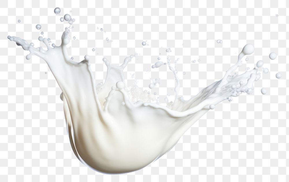 PNG  Milk splash white white background refreshment.