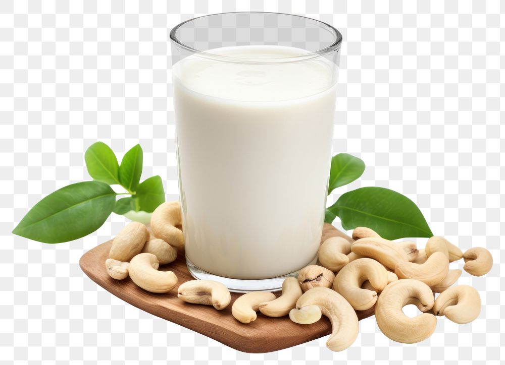 PNG  Cashew milk dairy plant food.