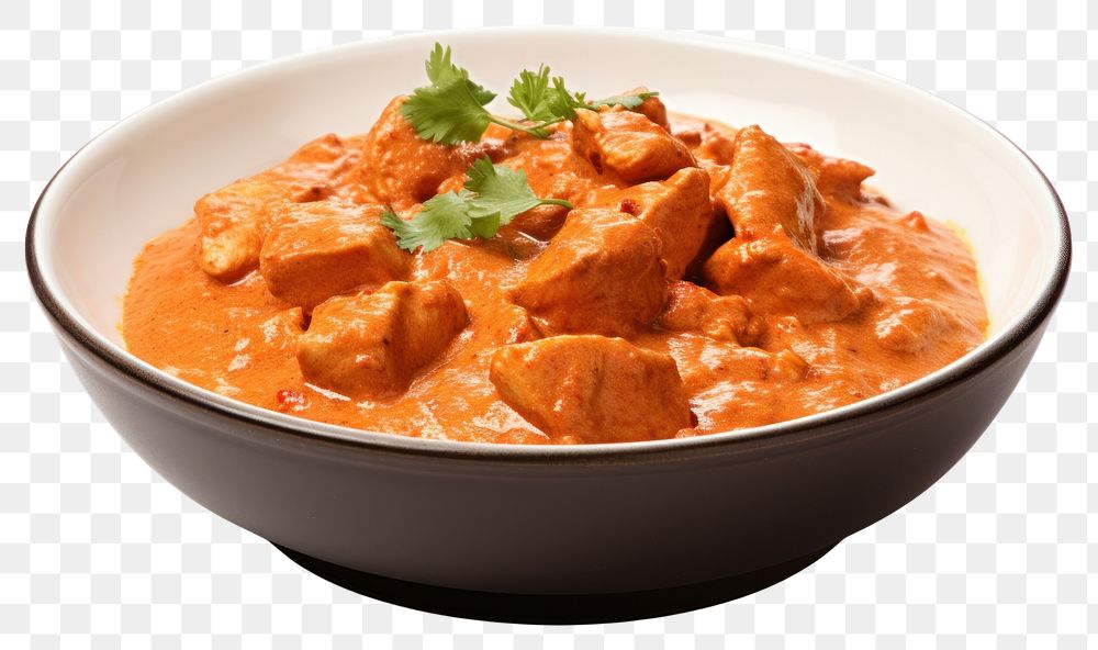 PNG  Chicken tikka masala curry food meat.