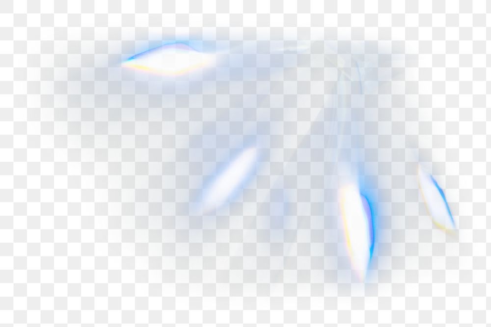 Neon lens flare png blue light overlay effect on transparent background