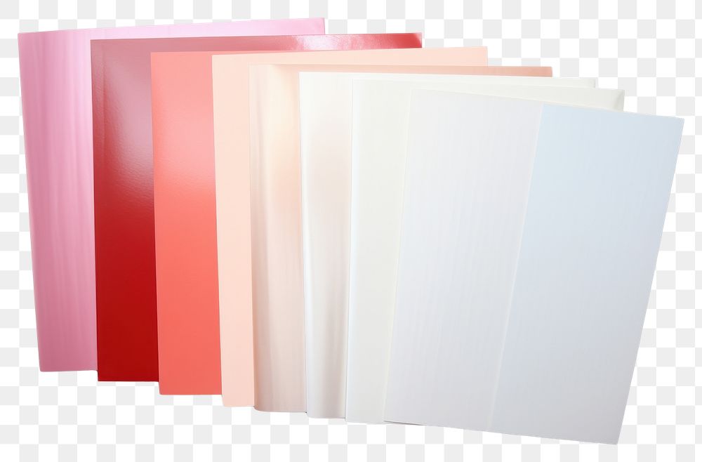 PNG A4 Colored Paper set paper white background letterbox.