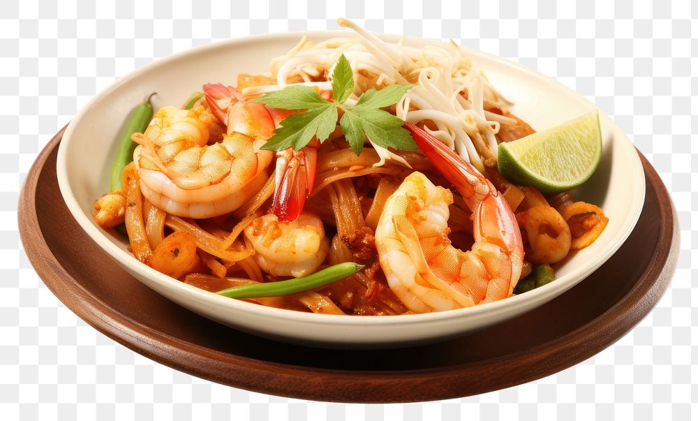 PNG  Seafood seafood noodle shrimp. AI generated Image by rawpixel.
