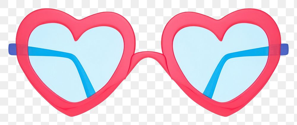 PNG  Glasses sunglasses shape heart. AI generated Image by rawpixel.