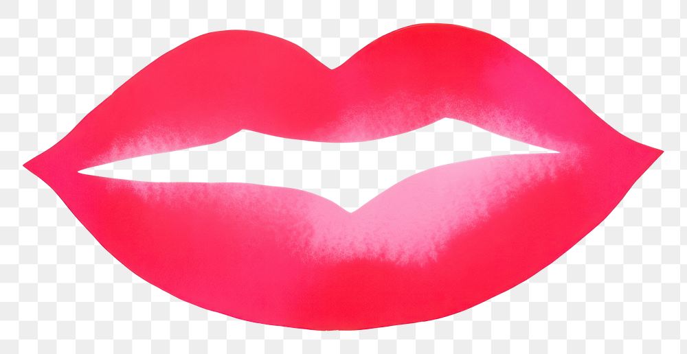 PNG  Lip lipstick white background moustache. AI generated Image by rawpixel.