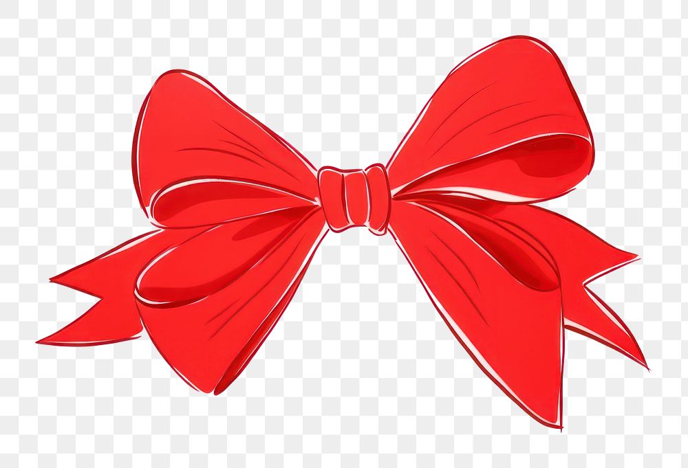 PNG  Gift bow red white background celebration accessories.