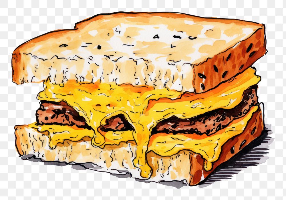 PNG  Sandwich bread food hamburger.