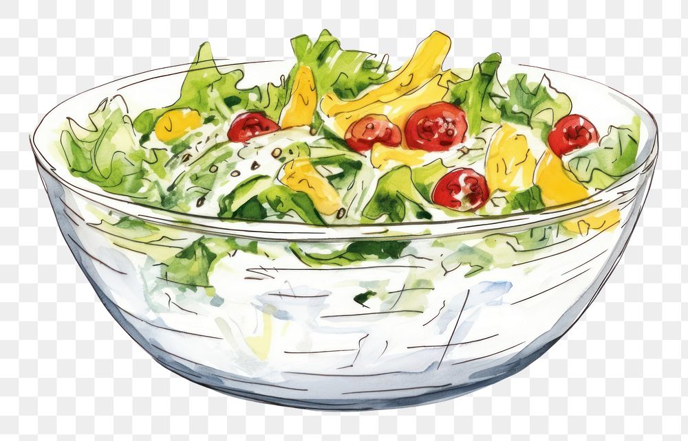 PNG  Salad plate food bowl.