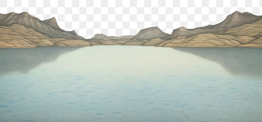 PNG Lake in the valley landscape reservoir outdoors. AI generated Image by rawpixel.