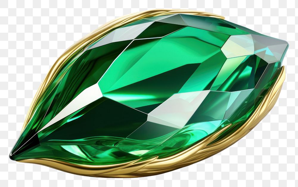PNG Leaf gemstone jewelry emerald.