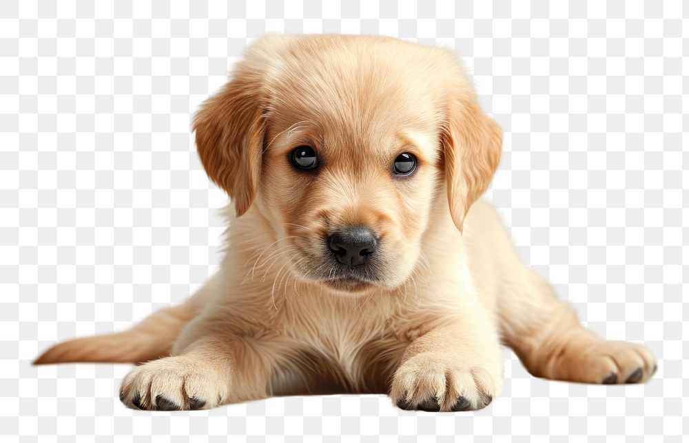 PNG Golden puppy animal mammal dog.