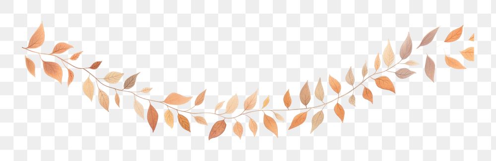 PNG Autumn leaves symmetric watercolour illustration pattern plant line.
