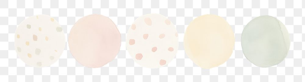 PNG Circles divider watercolour illustration egg white background spotted.