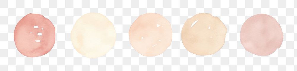PNG Circles divider watercolour illustration white background confectionery pattern.