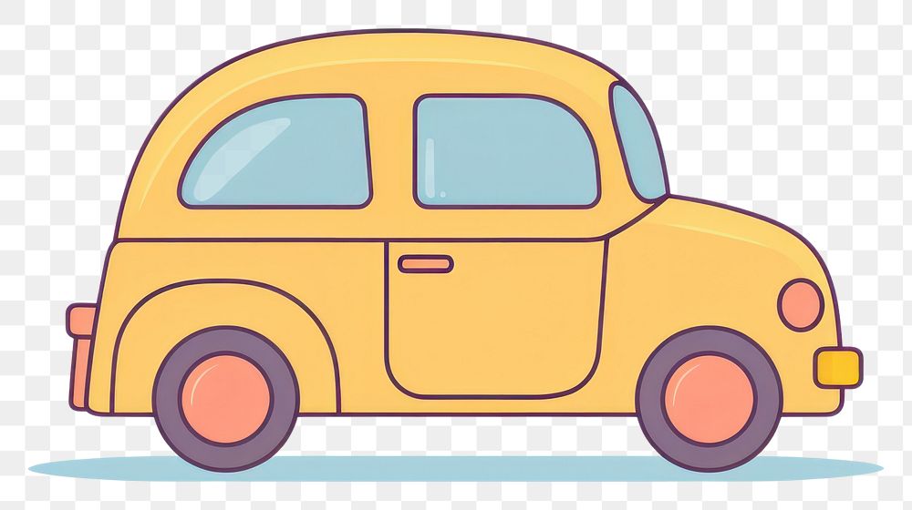 PNG Car vehicle taxi white background. AI generated Image by rawpixel.