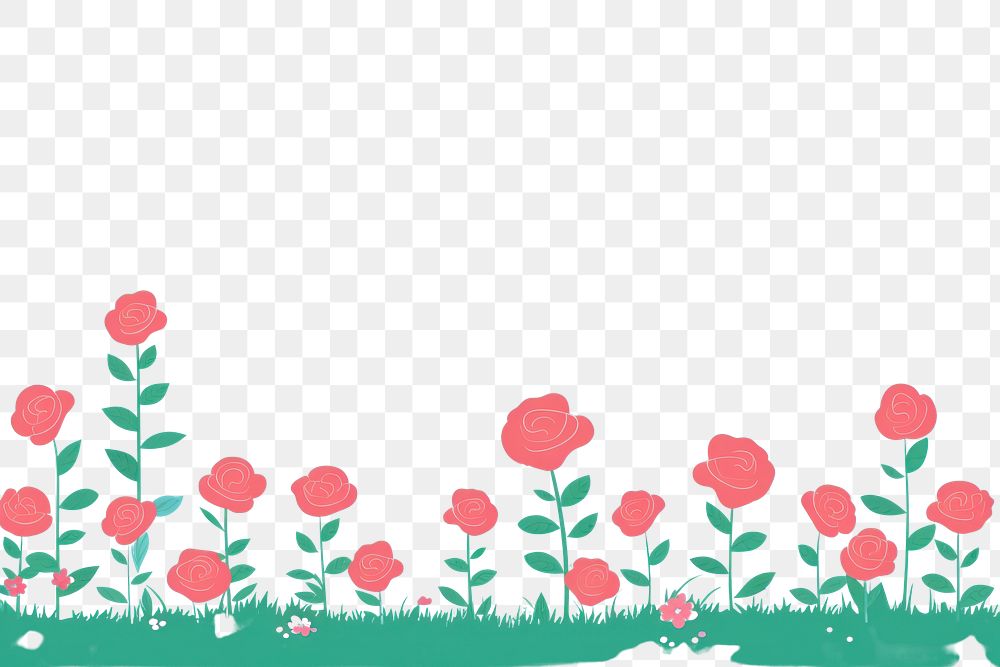 PNG Red roses garden backgrounds outdoors pattern. AI generated Image by rawpixel.