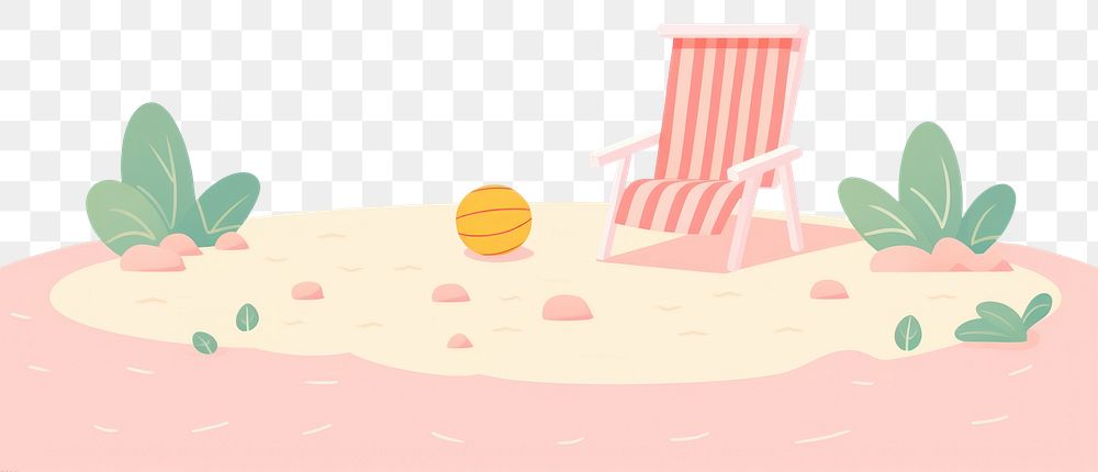 PNG Summer beach outdoors nature chair. AI generated Image by rawpixel.