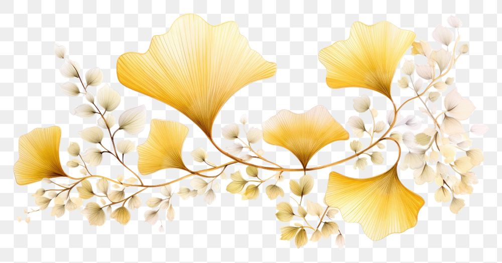 PNG Ginkgo art white background accessories
