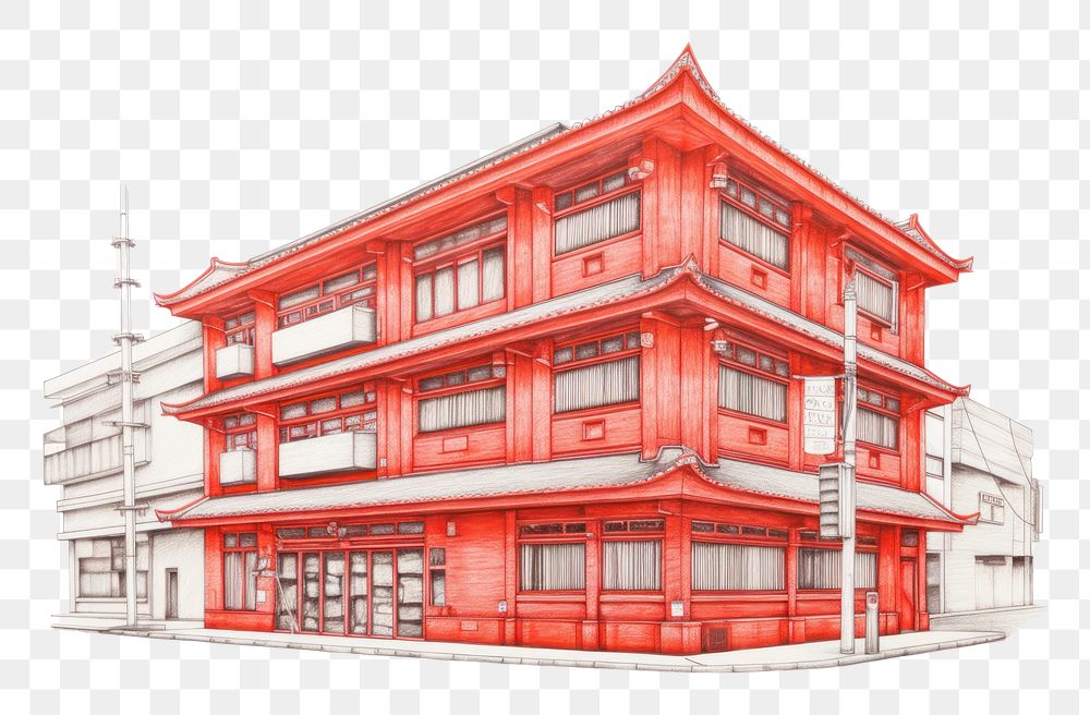 PNG Tokyo city building drawing architecture.
