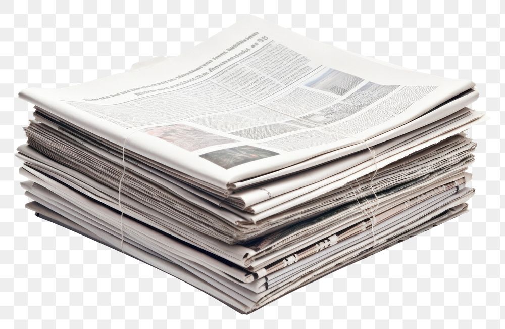 PNG Newspaper white background paperwork document. 