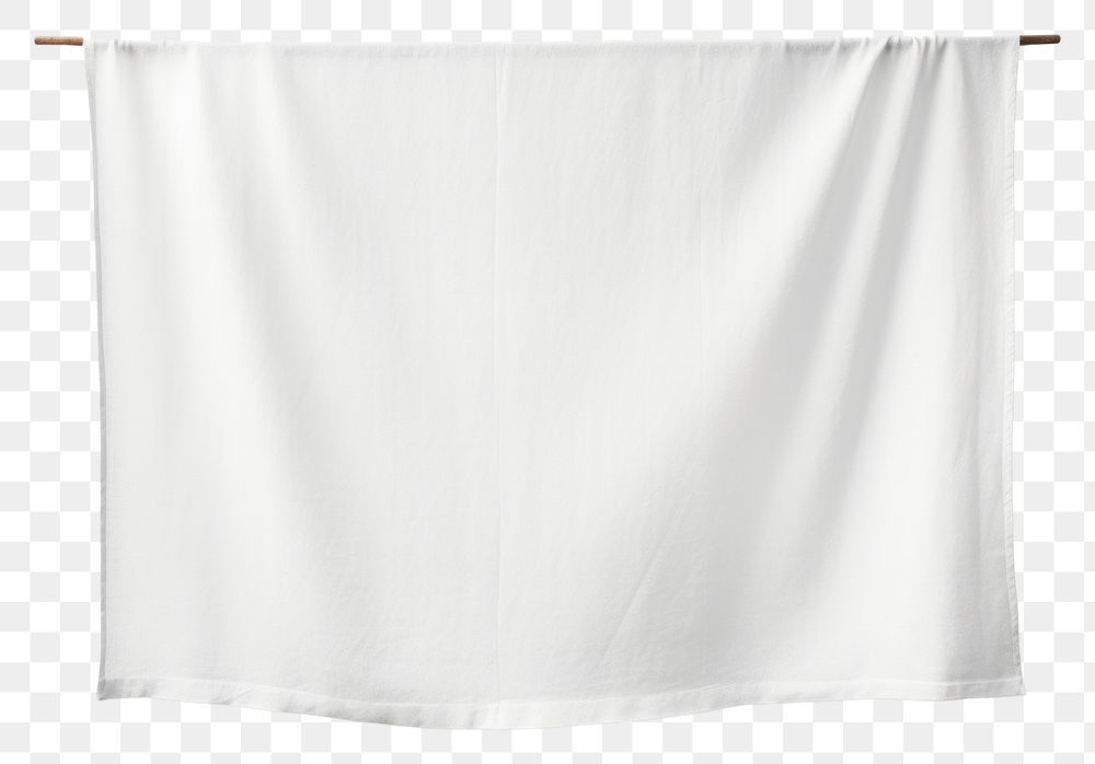 PNG Banner mockup textile linen white. AI generated Image by rawpixel.