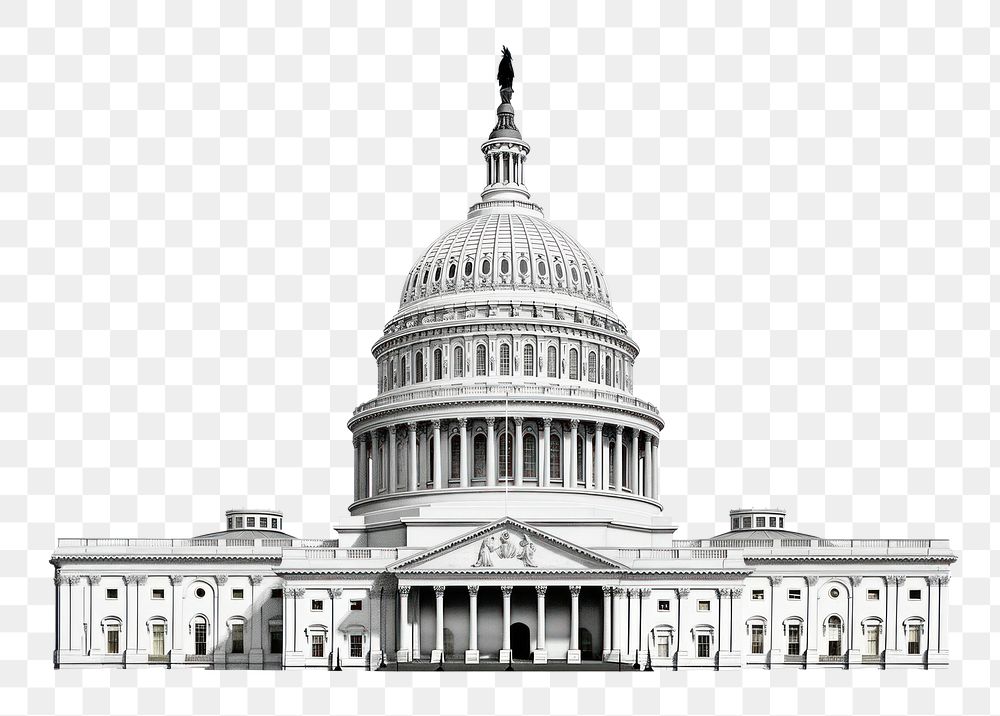 PNG Us capitol dome architecture building landmark. AI generated Image by rawpixel.