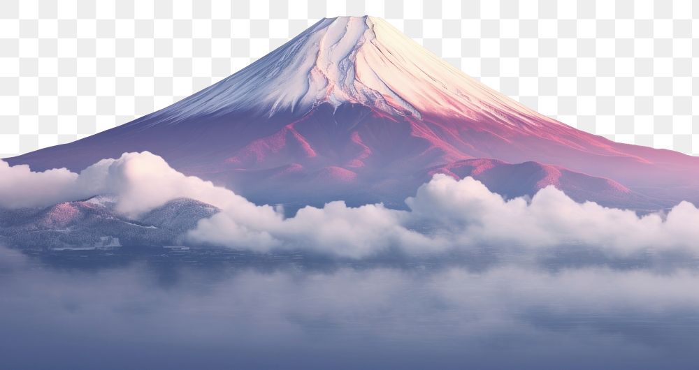 PNG Fuji mountain background in tokyo nature outdoors volcano.