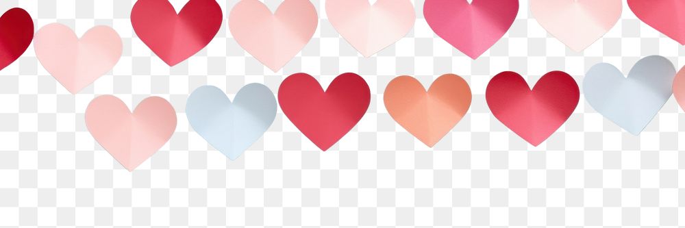 PNG Paper crafted hearts backgrounds celebration decoration. AI generated Image by rawpixel.
