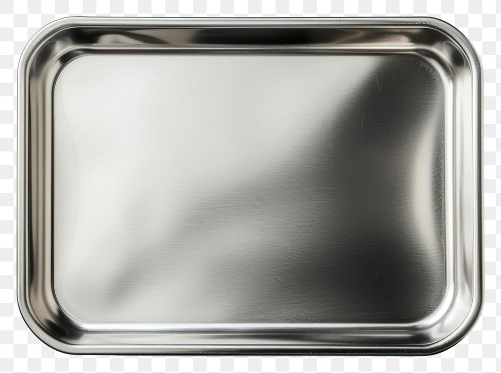 PNG Medical Tray stainless steel tray white background rectangle.