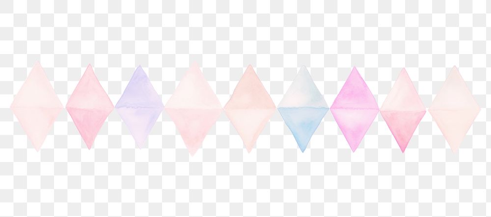 PNG Rhombuses as divider watercolour illustration backgrounds paper creativity.