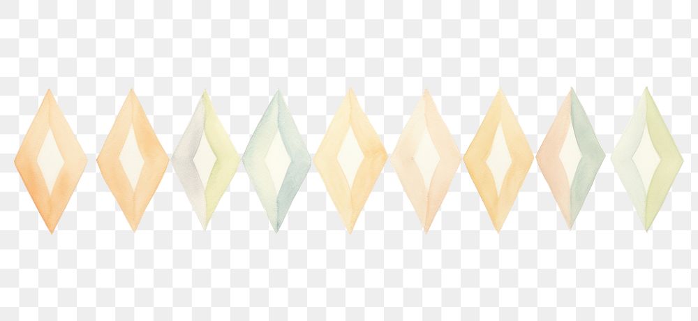 PNG Rhombuses as divider watercolour illustration backgrounds pattern white background.