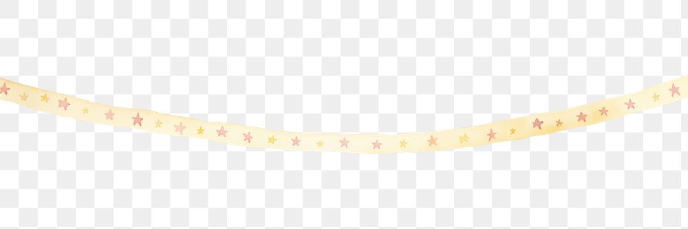 PNG Stars as divider line watercolour illustration white background measurements crescent.