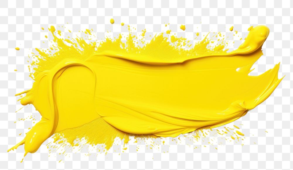 PNG Splash yellow white background splattered cartoon.