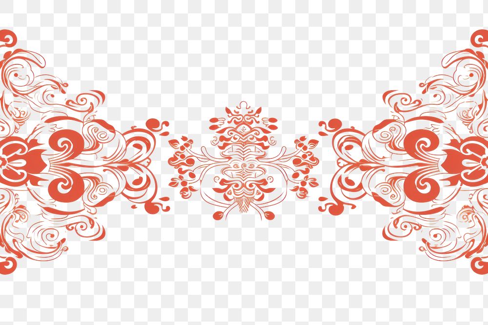PNG Chinese ornament backgrounds pattern line.