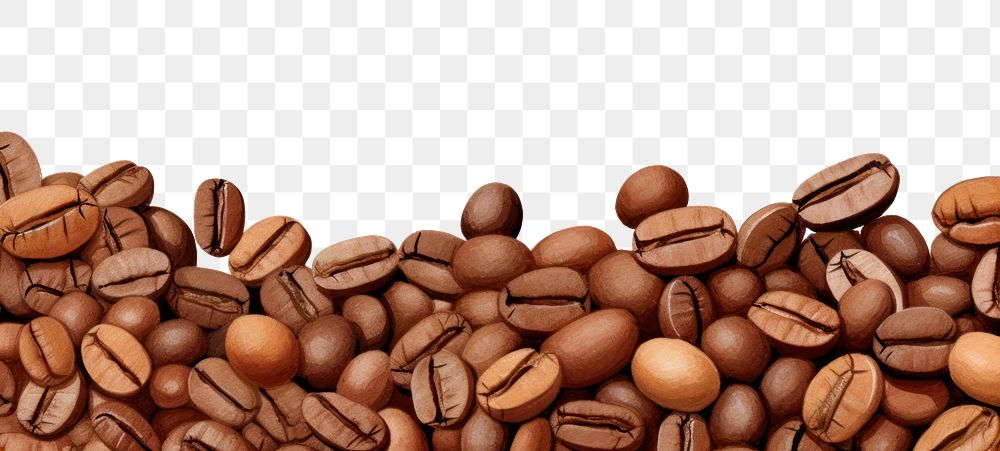 PNG Light coffee beans backgrounds white background copy space.