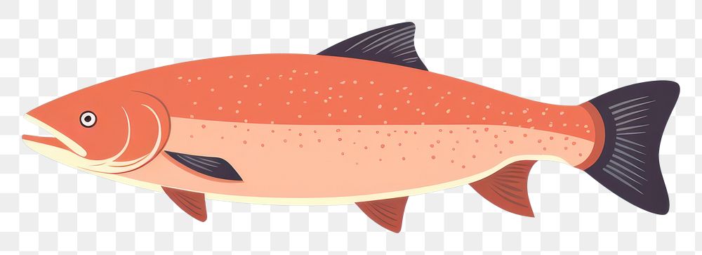 PNG Salmon fish animal underwater wildlife. AI generated Image by rawpixel.