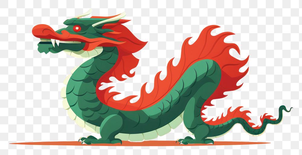 PNG Chinese dragon representation creativity cartoon. AI generated Image by rawpixel.