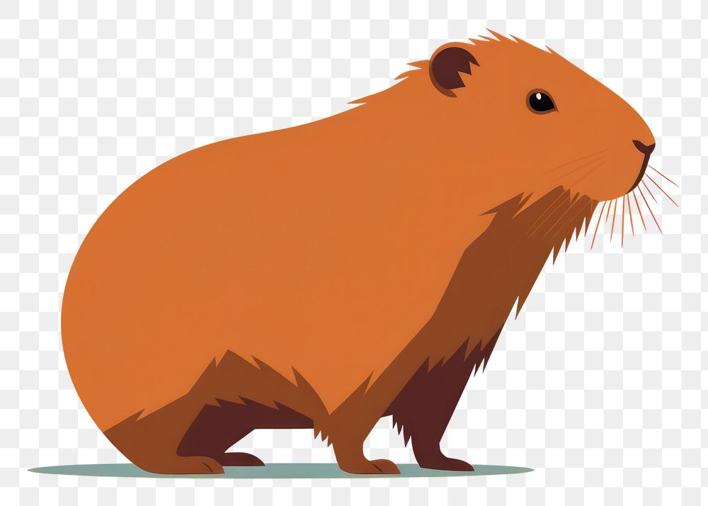 PNG Capybara rat rodent animal. AI generated Image by rawpixel.