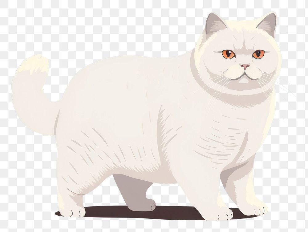 PNG British Shorthair walk animal mammal pet. AI generated Image by rawpixel.