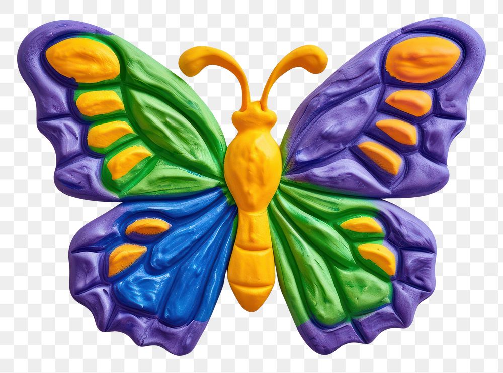PNG  Plasticine of butterfly insect craft food.