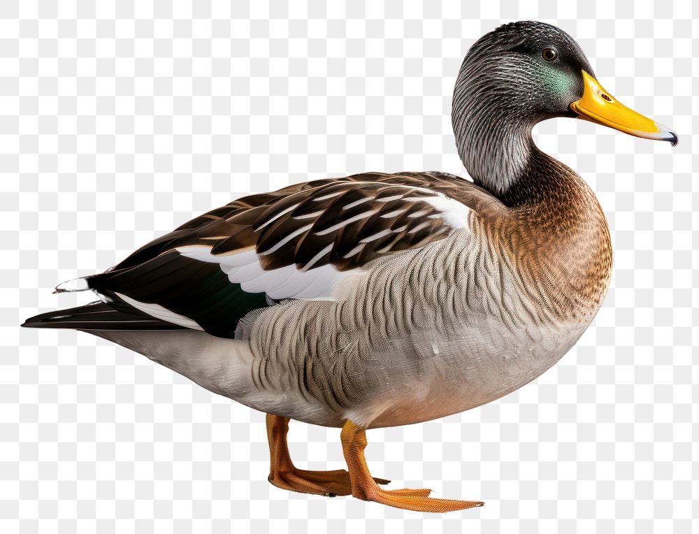PNG  Mallard duck animal bird anseriformes. AI generated Image by rawpixel.