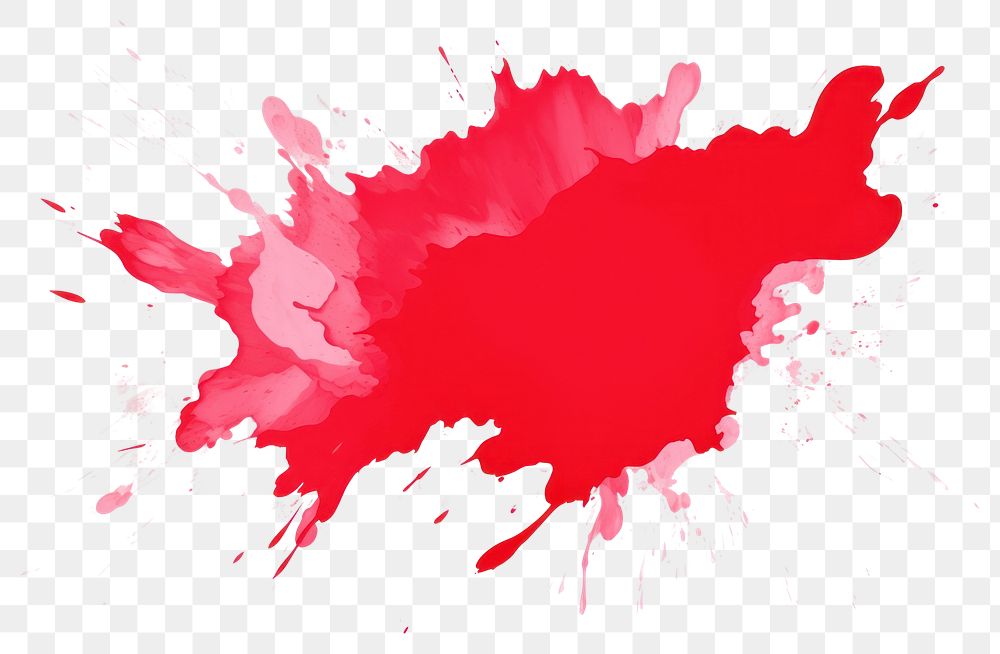 PNG Splash red backgrounds paint white background.