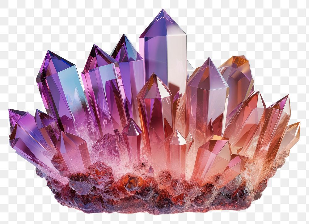 PNG  Crown shape gemstone crystal amethyst.