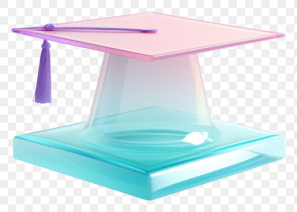 PNG Graduation cap table white background certificate.