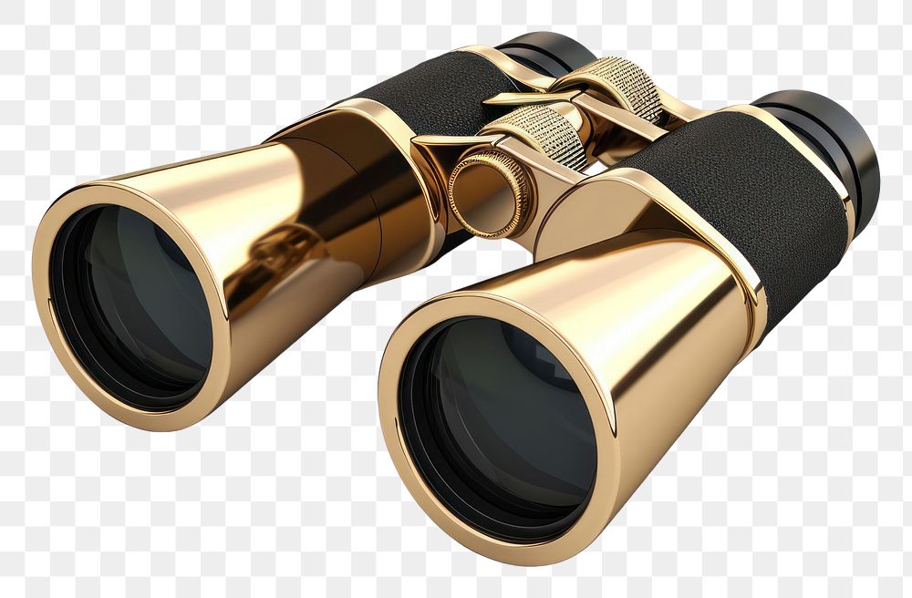 PNG Binoculars gold white background appliance.