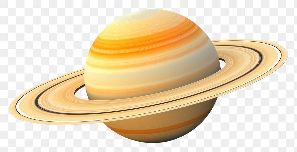 PNG Saturn planet space white background.