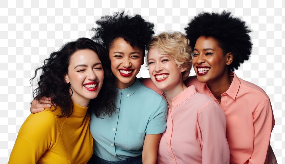 PNG Women laughing adult smile. AI generated Image by rawpixel.