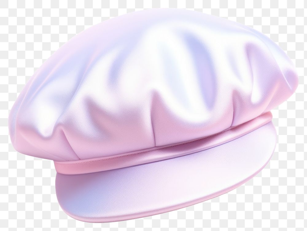 PNG  Beret hat pink white background xiaolongbao. AI generated Image by rawpixel.