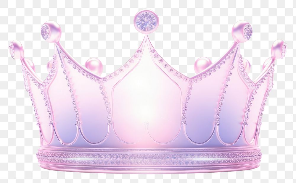 PNG  Crown tiara pink white background. AI generated Image by rawpixel.