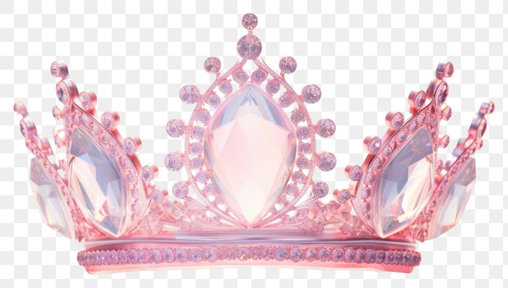 PNG  Crown jewelry tiara pink. AI generated Image by rawpixel.